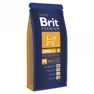 Brit Premium Senior М сухой корм для пожилых собак средних пород 3 кг