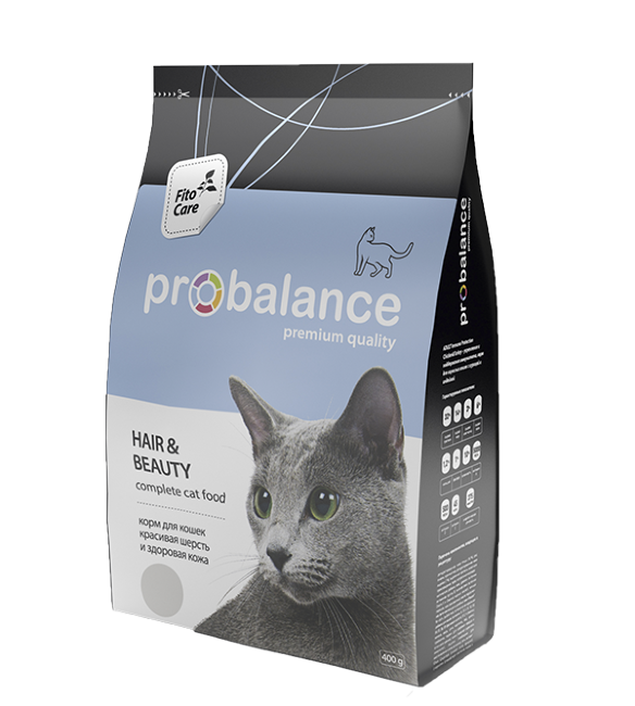 ProBalance Hair & Beauty сухой корм для кошек красота и здоровье шерсти и кожи