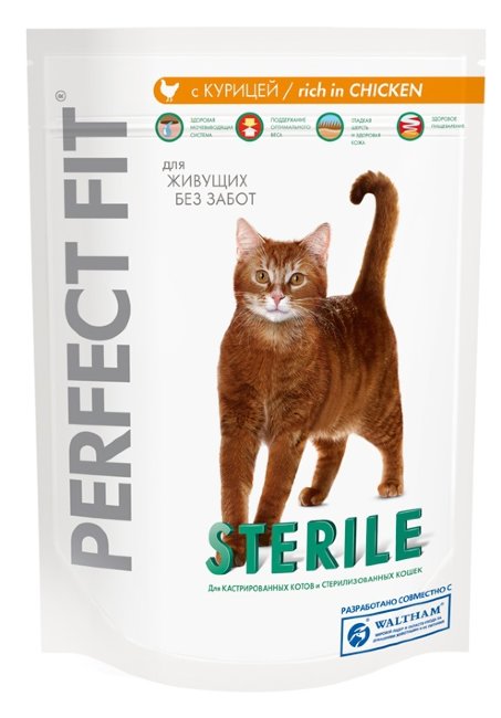 Perfect Fit Sterile Сухой корм для кастрированных или стерилизованных кошек/котов с курицей