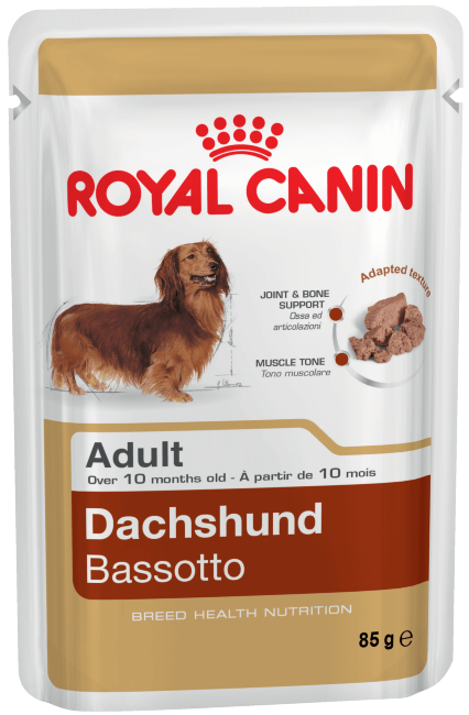 Royal Canin DACHSHUND ADULT пауч влажный корм для собак породы Такса(паштет)