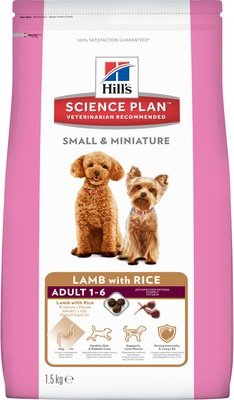 Hill's Science Plan для взрослых собак малых и миниатюрных пород, с ягненком, Canine Adult Small & Miniature Lamb & Rice