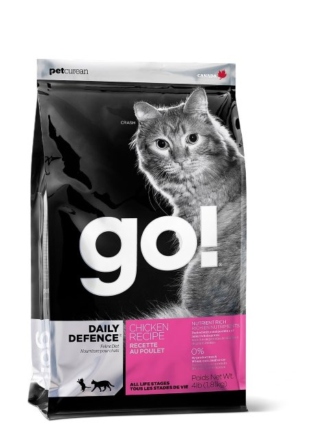 Корм GO! NATURAL Holistic для котят и кошек с цельной курицей, фруктами и овощами, DAILY DEFENCE™ Chicken Cat Recipe