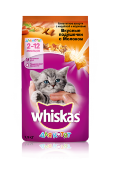 Whiskas для котят вкусные подушечки с молоком, индейкой и морковью