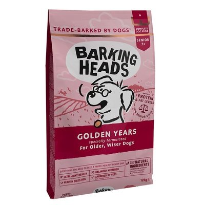 Barking Heads GOLDEN YEARS сухой корм для собак старше 7 лет, с курицей и рисом "Золотые годы"