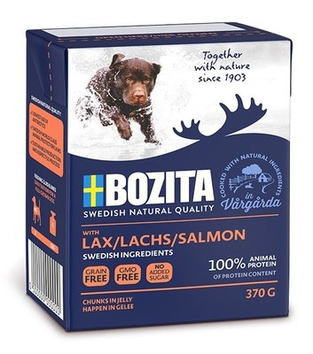Bozita Naturals кусочки в желе для собак с лососем