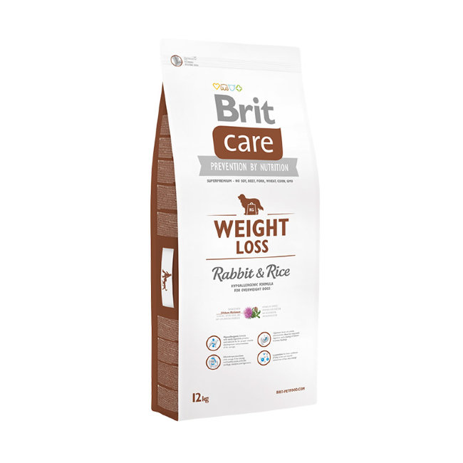 Brit Care Weight Loss Rabbit and Rice cухой корм для собак с избыточным весом с кроликом и рисом