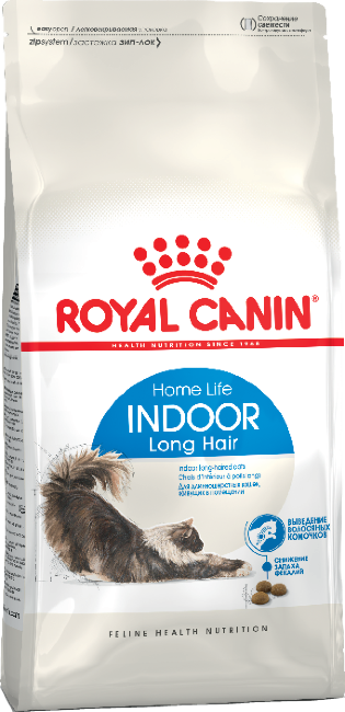 Royal Canin Indoor Long Hair Сухой корм для кошек с длинной шерстью, живущих в помещении