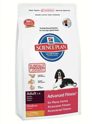 Hill's Science Plan для взрослых собак средних пород Adult Advanced Fitness