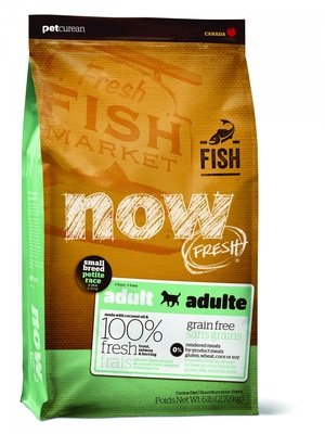 Корм NOW Natural holistic беззерновой для взрослых собак малых пород с форелью, лососем и овощами, Fresh Small Breed Recipe Fish Grain Free 27/17