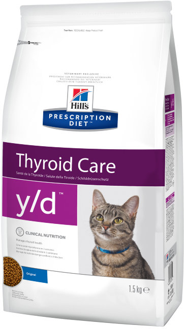 Hill's PD Feline Y/D Корм сухой для кошек Диета для лечения гипертериоза