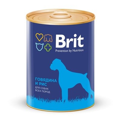 Brit Beef & Rice консервы для собак с говядиной и рисом