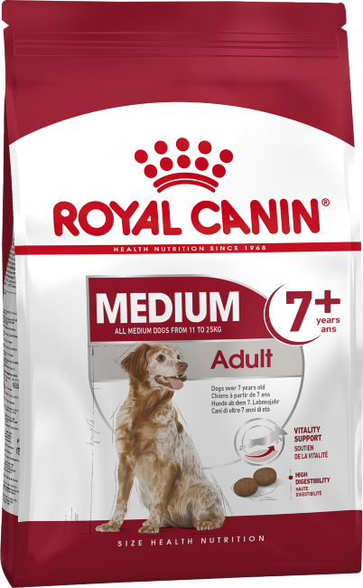 Royal Canin MEDIUM ADULT 7+ сухой корм для собак от 7 до 10 лет 15 кг