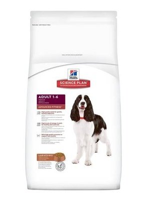Hill's Science Plan для взрослых собак средних пород, с ягненком и рисом, Canine Adult Advanced Fitness with Lamb & Rice