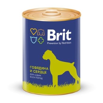 Brit Beef & Heart консервы для собак с говядиной и сердцем