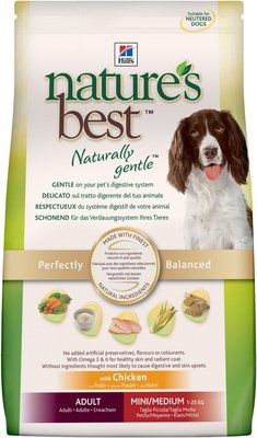 Hill's Science Plan для взрослых собак малых и средних пород Nature's Best с курой и овощами, Adult mini/medium 12 кг
