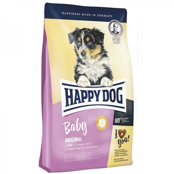 Корм Happy Dog Baby Original для щенков средних и крупных пород 10 кг