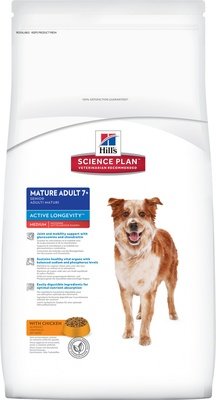 Hill's Science Plan для пожилых собак средних пород с курицей, Canine Mature Adult 7+ Active Longevity Medium with Chicken 12 кг