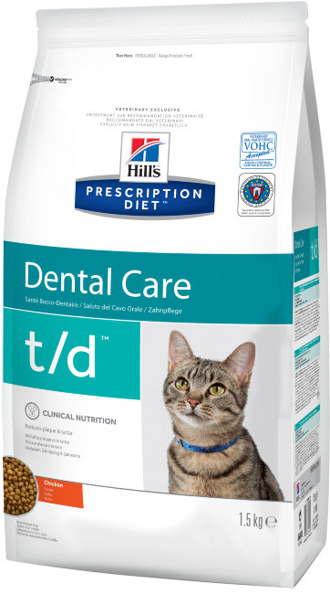 Hill's PD Feline T/D Корм сухой для кошек Диета для лечения заболеваний полости рта