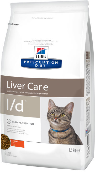 Hill's PD Feline L/D Корм сухой для кошек Диета для лечения заболеваний печени