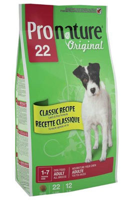 Корм Pronature 22 для собак с рисом и ягненком