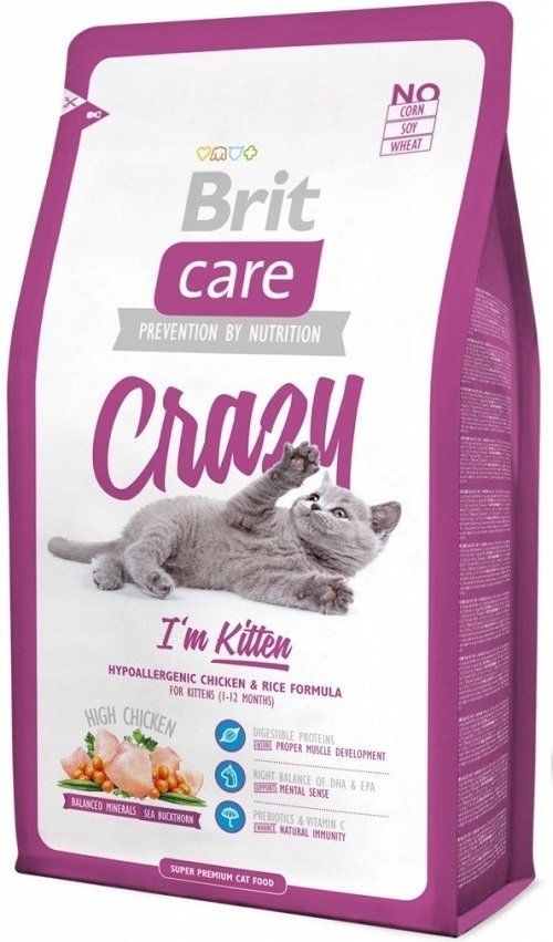 BRIT Care Cat Crazy Kitten Корм сухой для Котят, беременных и кормящих кошек