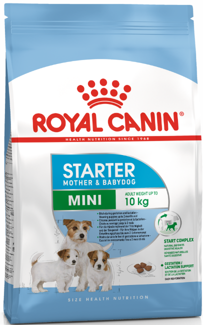 Royal Canin MINI STARTER сухой корм для щенков мелких пород до 2-х месяцев, беременных и кормящих