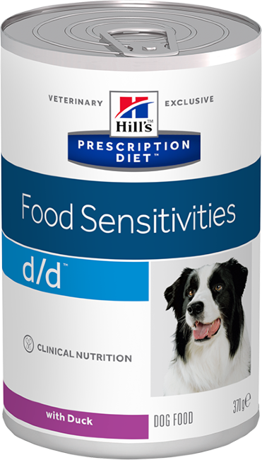 Hill's Prescription Diet Canine d/d консервы влажный корм диетический рацион для собак при пищевых аллергиях Утка
