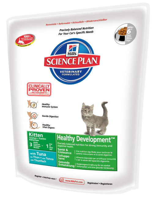 Hill's Science Plan Kitten Healthy Development Tuna Корм сухой для котят c Тунцом
