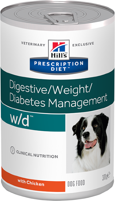 Hill's Prescription Diet Canine w/d консервы влажный корм для собак диетический рацион при сахарном диабете, запорах, колитах