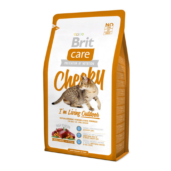Brit Care Cat Cheeky Outdoor Сухой корм для активных кошек и кошек уличного содержания