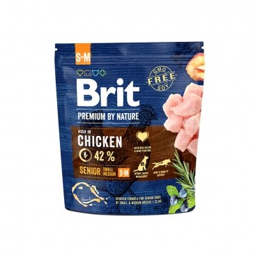 Brit Premium by Nature Senior S+M сухой корм для пожилых собак мелких и средних пород