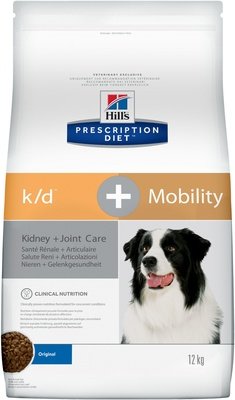 Hill's Prescription Diet k/D + Mobility для собак лечение почек + поддержка суставов, K/D+Mobility Canine Original 12 кг