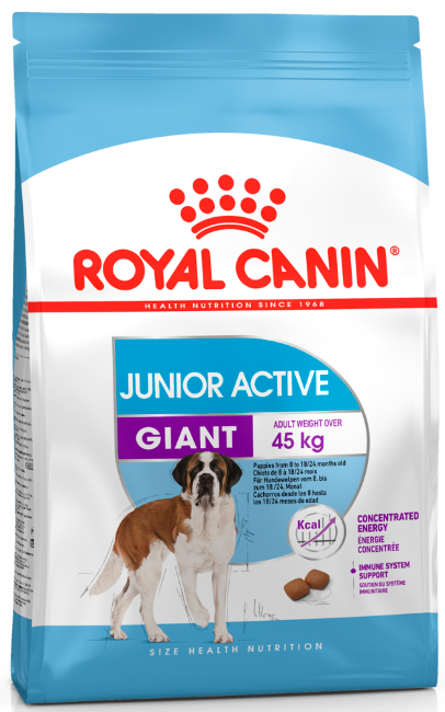 Royal Canin GIANT JUNIOR ACTIVE сухой корм для активных щенков гигантских пород с 8 до 18/24 мес 15 кг