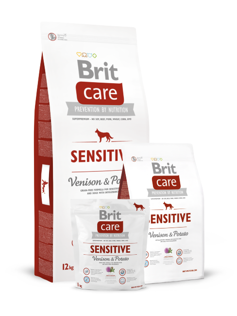 Brit Care Sensitive Venison and Potato сухой корм для собак с чувствительным пищеварением с олениной и картофелем