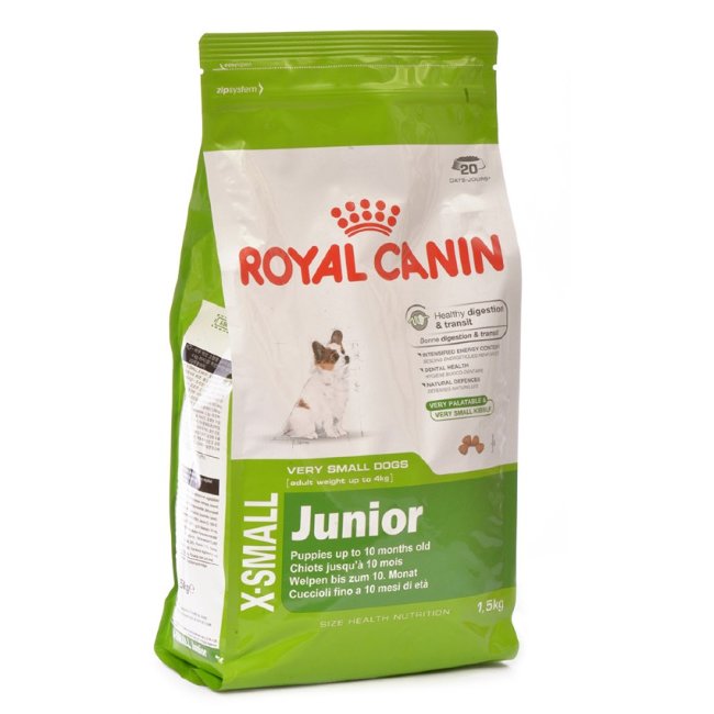Royal Canin X-Small Junior сухой корм для щенков миниатюрных пород до 4 кг от 2 до 10 месяцев 1,5 кг