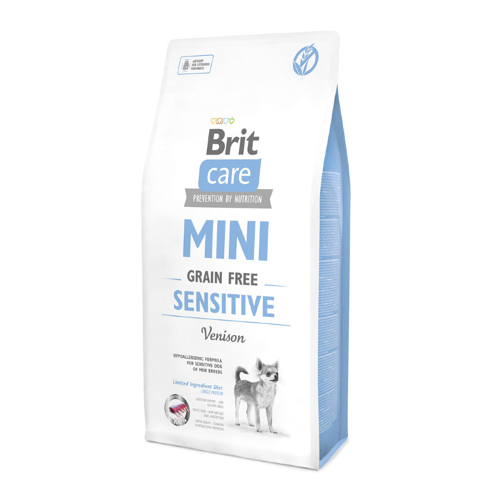 Brit Care MINI GF Sensitive беззерновой сухой корм для собак мини-пород с  чувствительным пищеварением