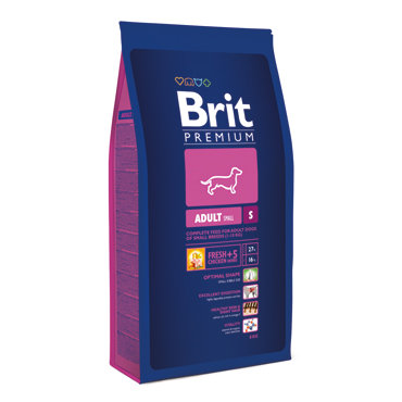 Brit Premium Adult S сухой корм для взрослых собак мелких пород 8кг